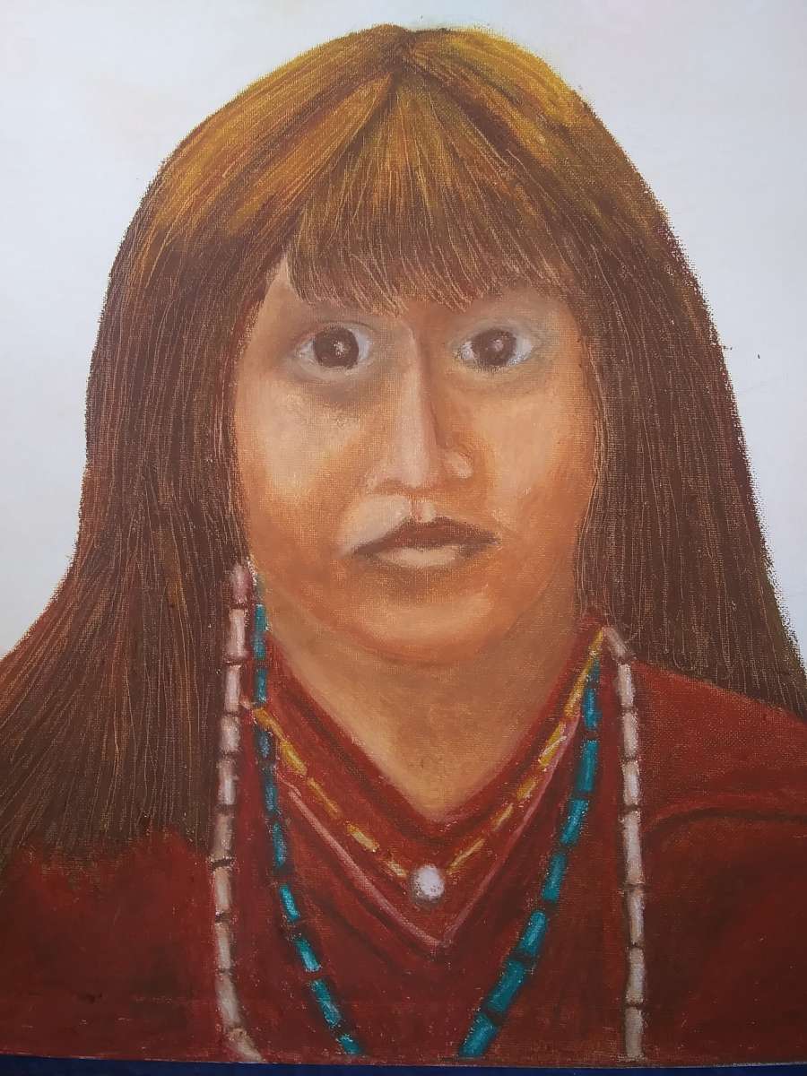 Young native American child